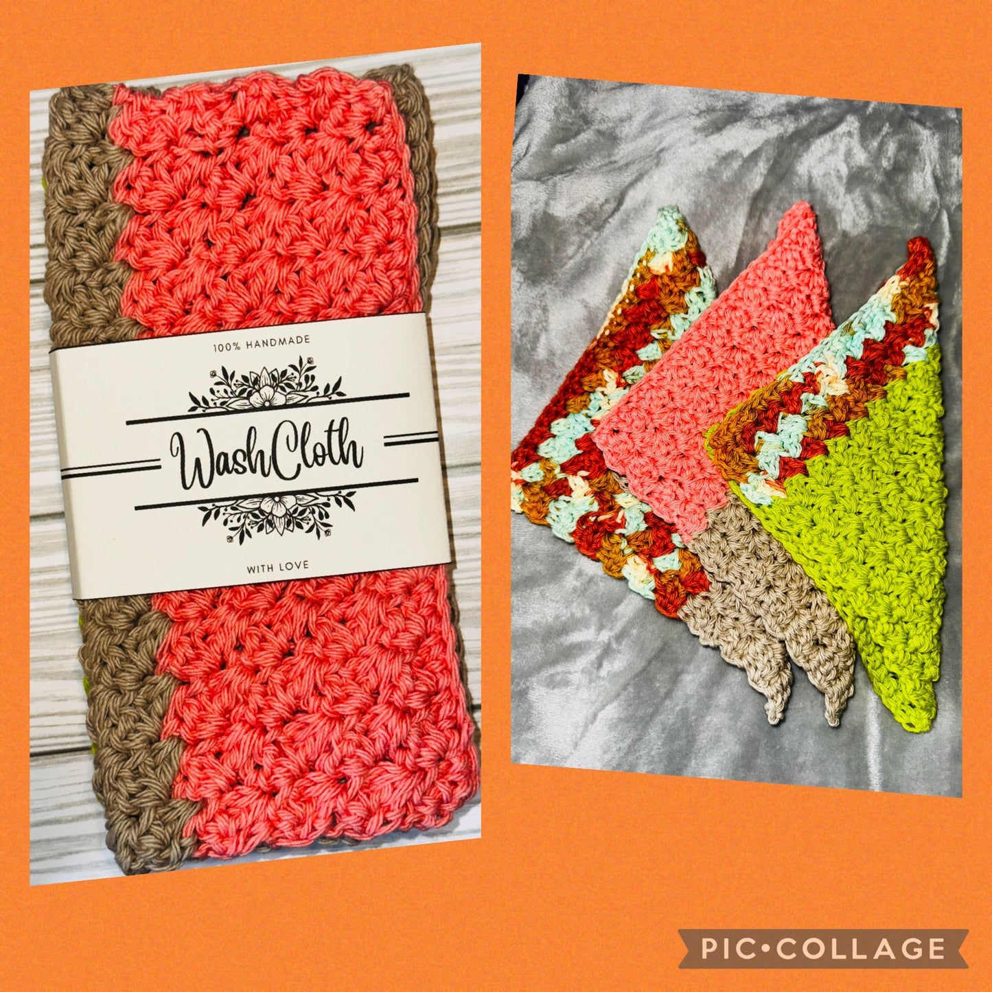 Crocheted Cotton Dishcloths