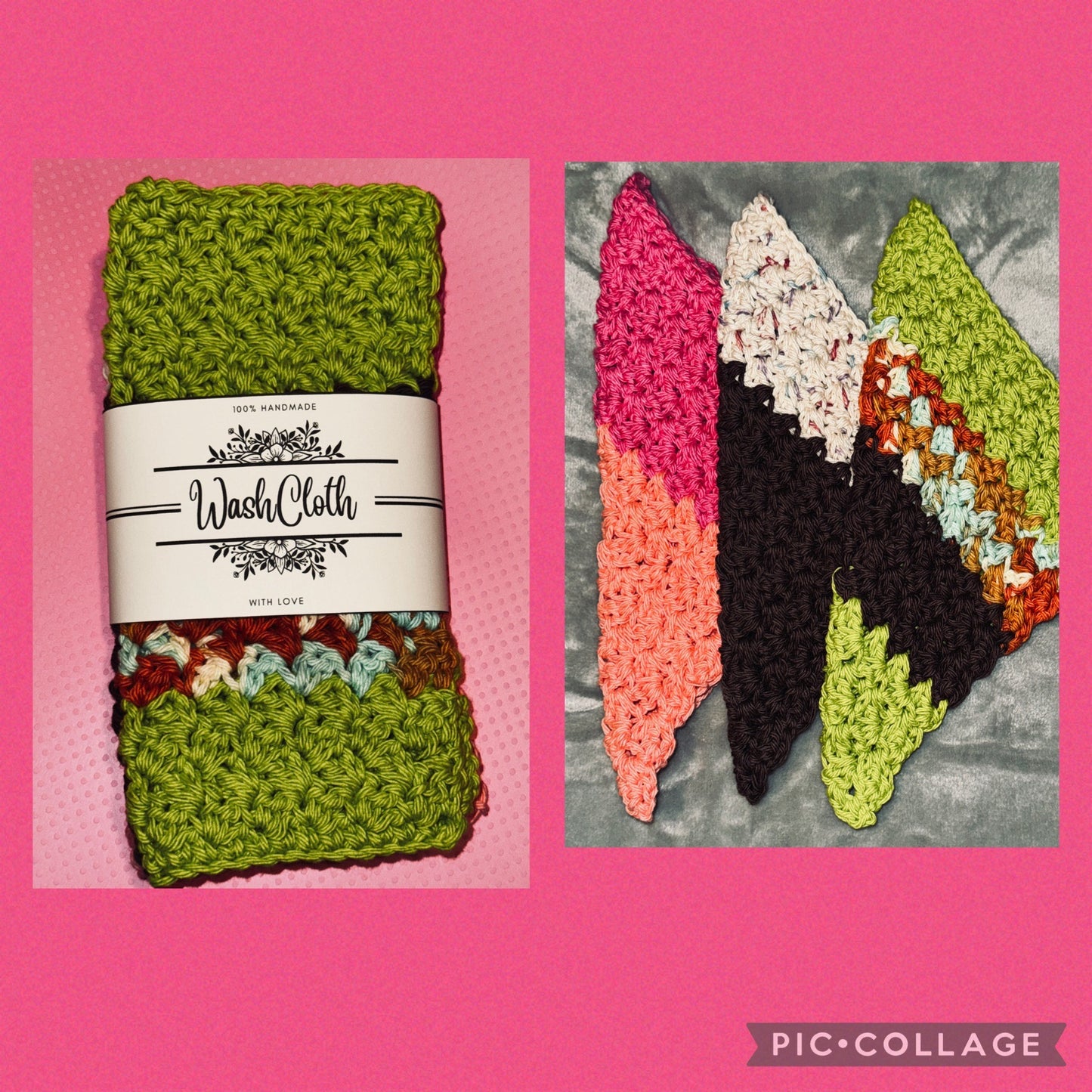 Crocheted Cotton Dishcloths