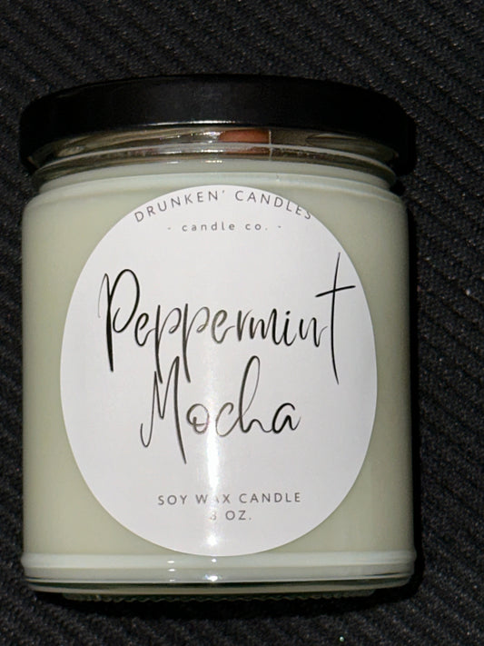 Peppermint Mocha - 8 Oz. Soy Candle