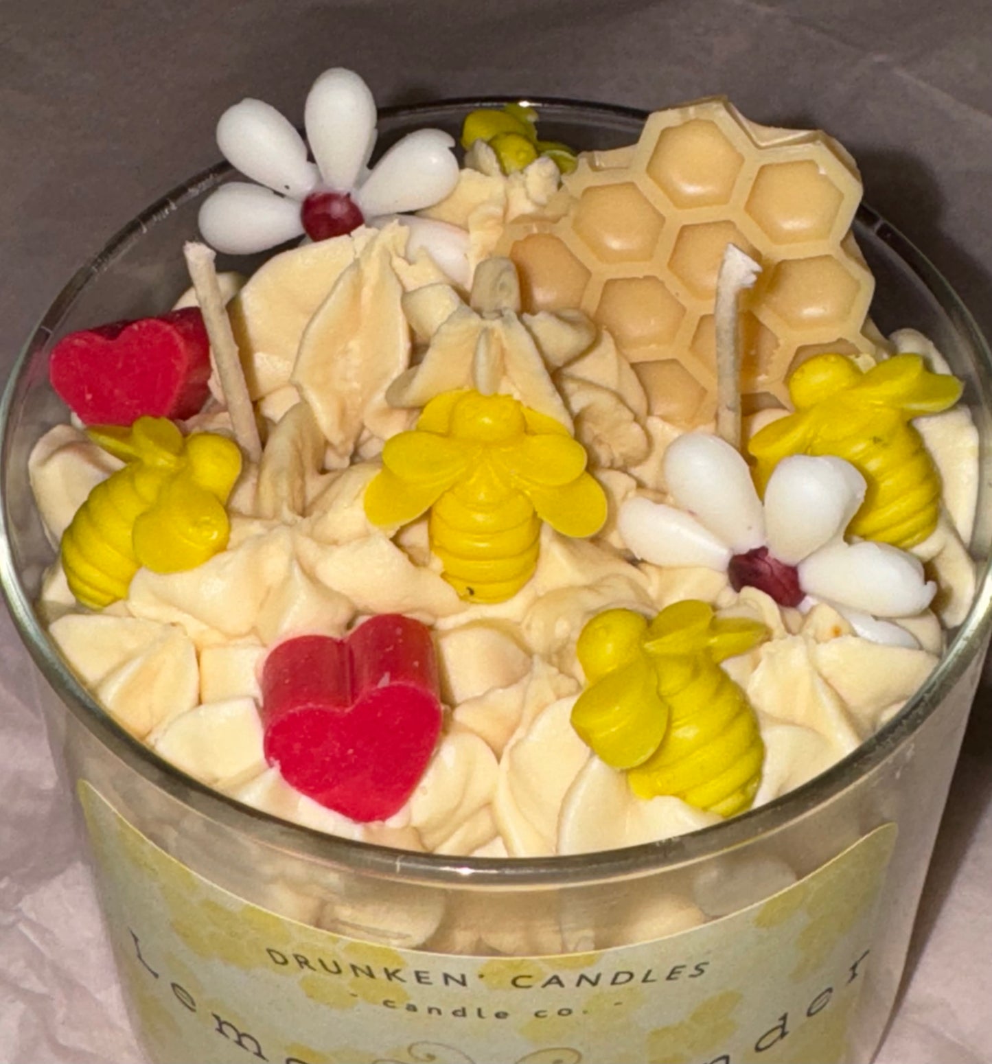 Lemon Lavender Honey Bee Sweets Candle-16 Oz.