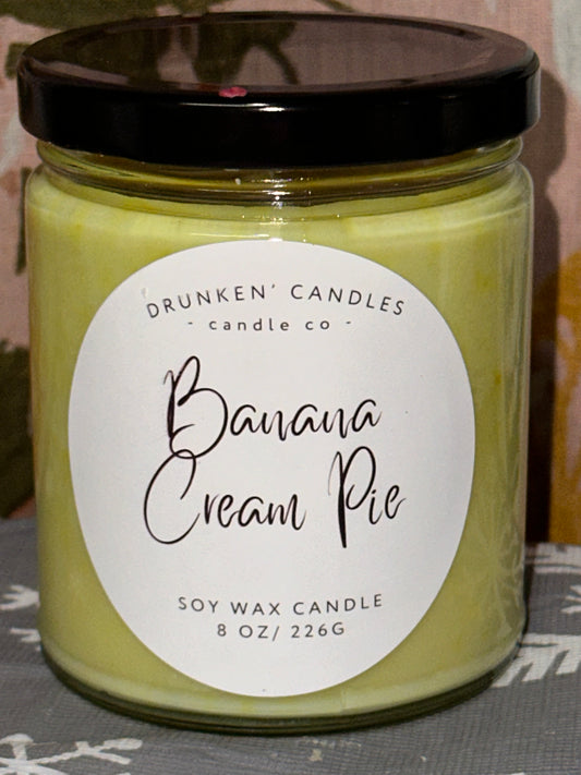 Banana Cream Pie - 8 Oz. Soy Candle