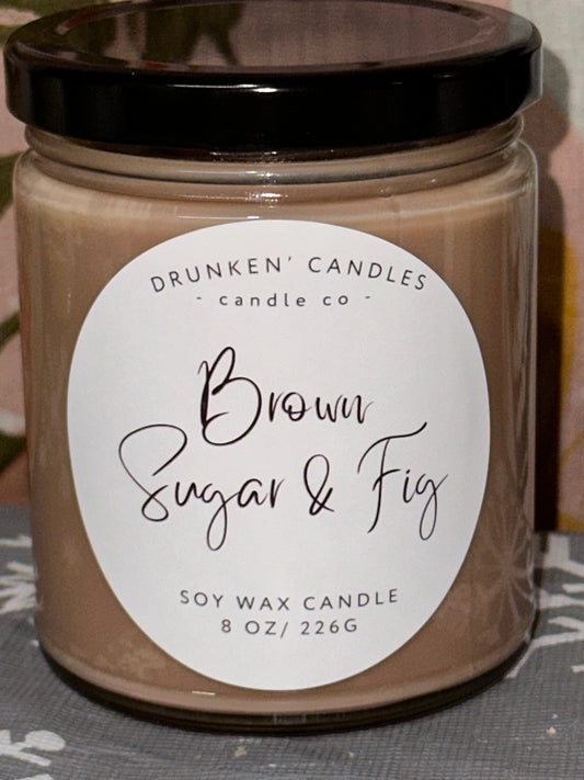 Brown Sugar & Fig - 8 Oz. Soy Candle