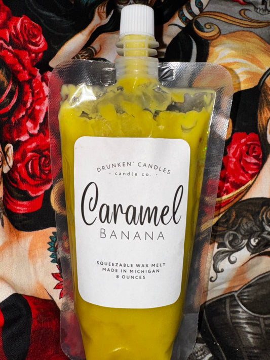 Caramel Banana Squeezable Wax Melt
