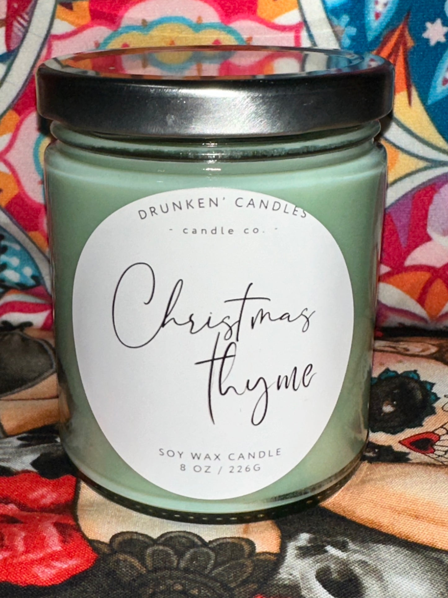 Christmas Thyme - 8 Oz Soy Candle