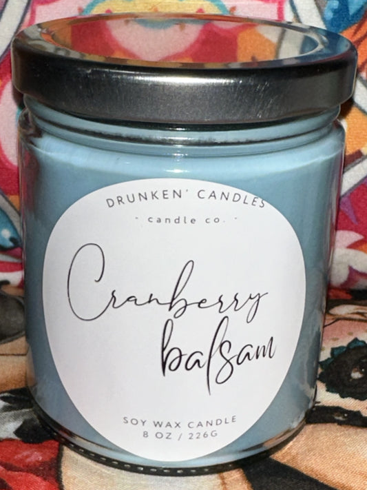 Cranberry Balsam - 8 Oz Soy Candle