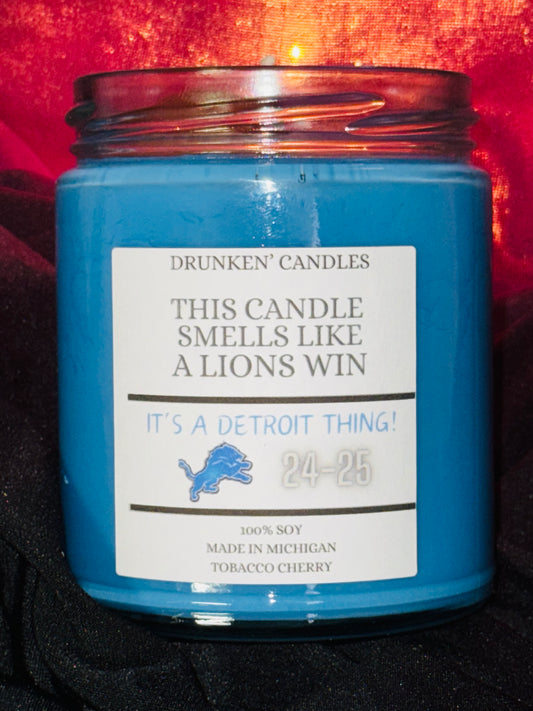 Detroit Lions 8 oz. Candle