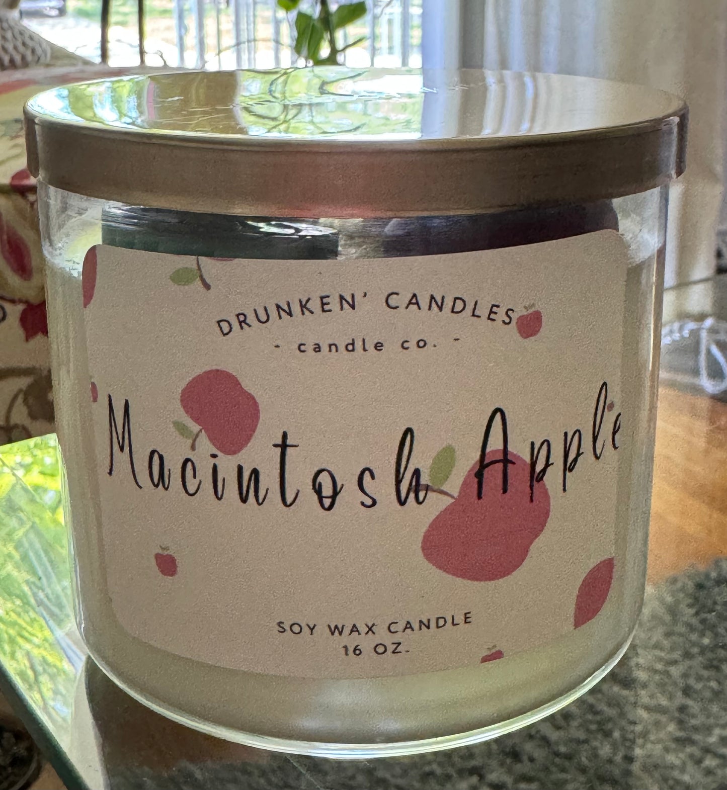 Macintosh Apple Sweets Candle