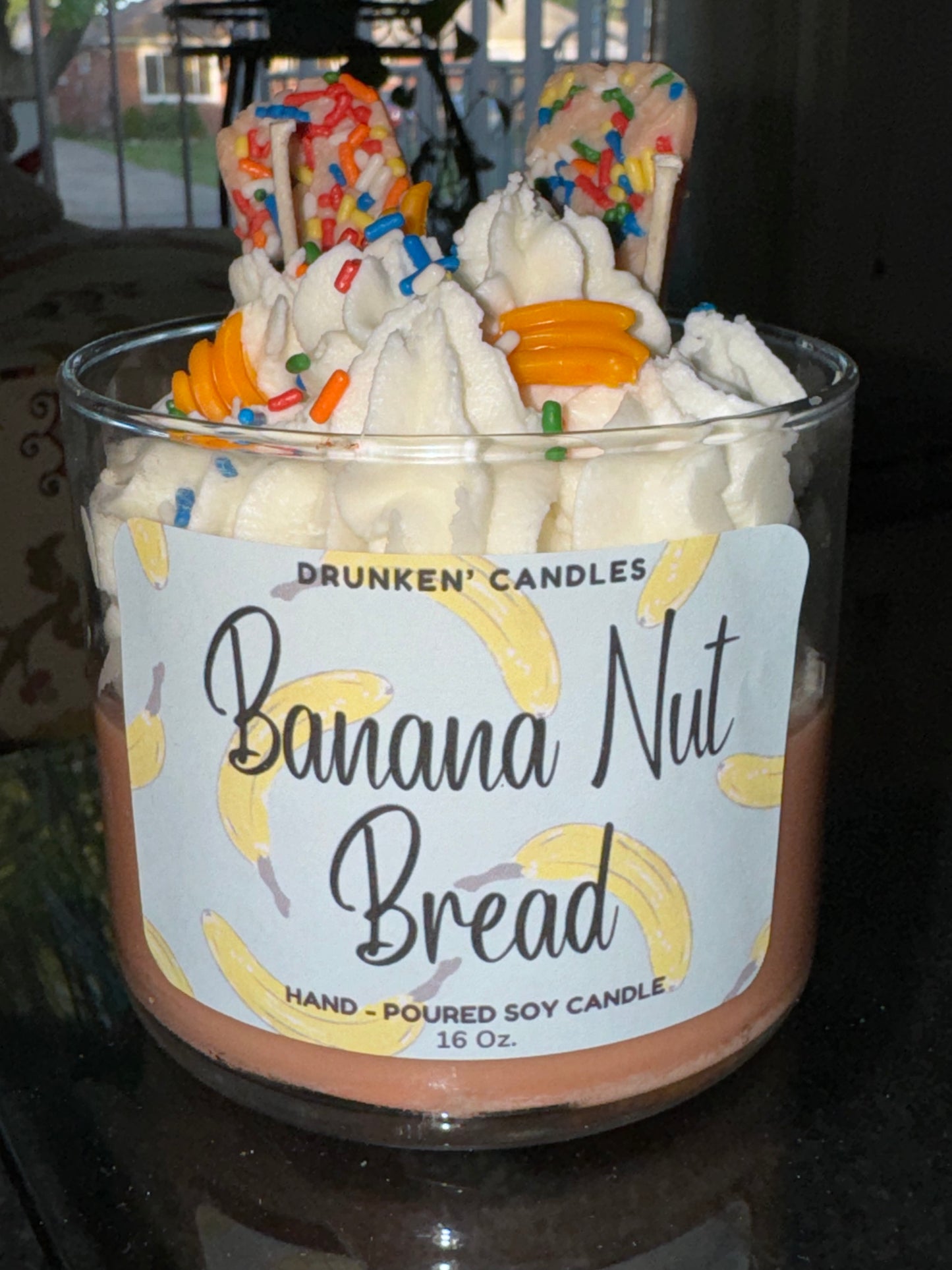 Banana Nut Bread Sweets Candle