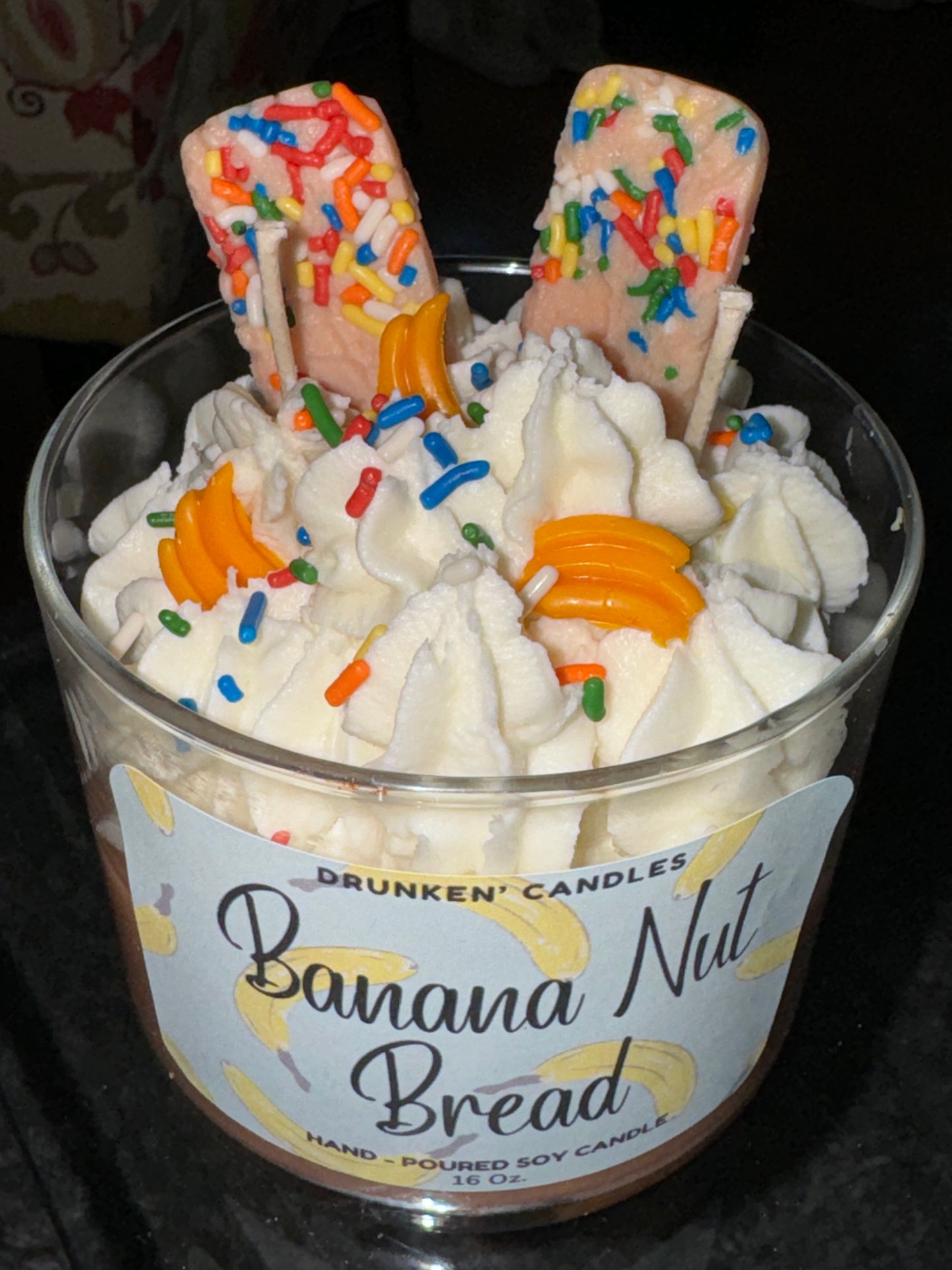 Banana Nut Bread Sweets Candle