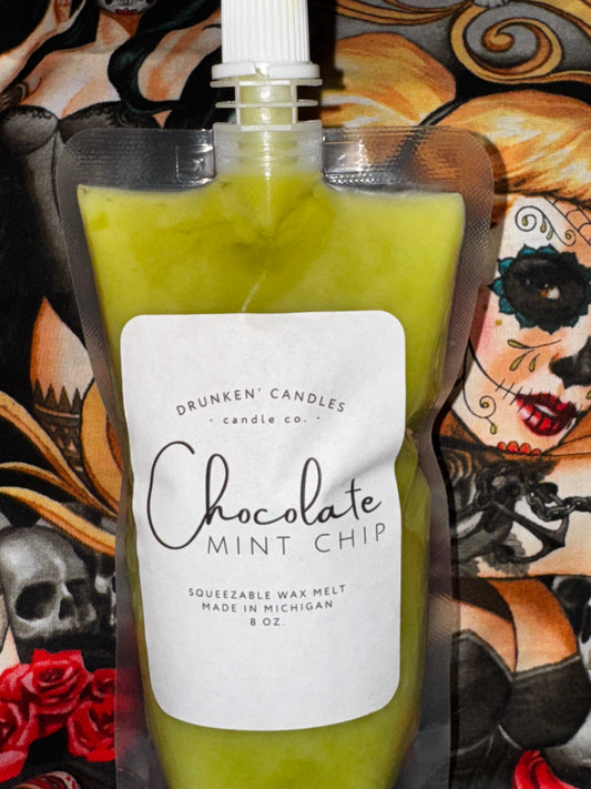 Chocolate Mint Chip Squeezable Wax Melt