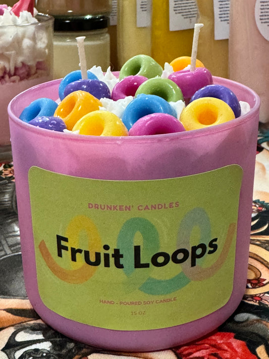 Fruit Loops Candle - 15 Oz Sweets!