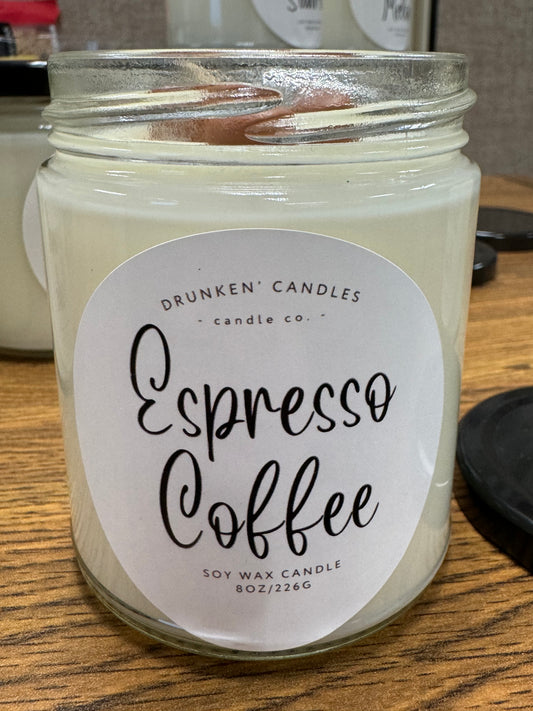 Espresso Coffee 8 Oz. Soy Candle