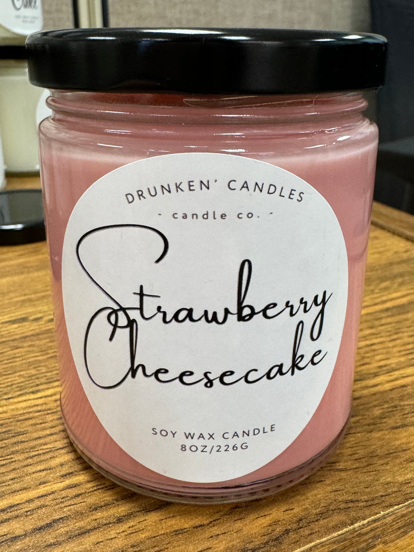 Strawberry Cheesecake 8 Oz. Soy Candle