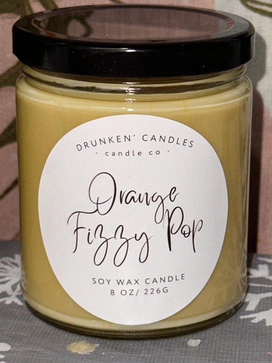 Orange Fizzy Pop - 8 Oz. Soy Candle